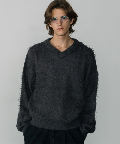 LURAKU（ルラク）の「【LURAKU】Brushed Wool V-neck Knit / LURAKU