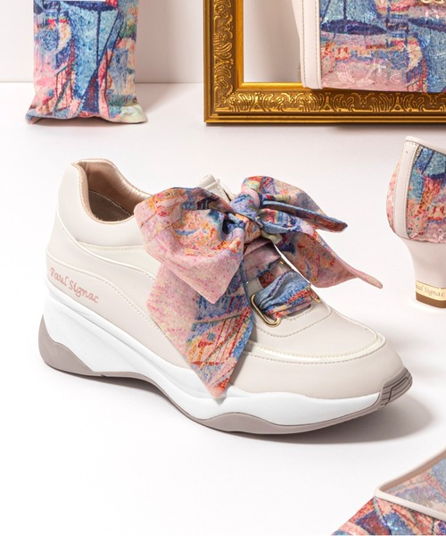 セール】【#絵画シリーズ】ヒールアップダッドスニーカー（スニーカー