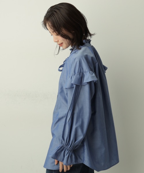 CADUNE（カデュネ）の「フリルボウタイブラウス（シャツ/ブラウス