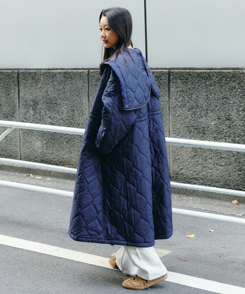 セール】【2/5再値下げ】ナイロン キルティング フード コート（その他