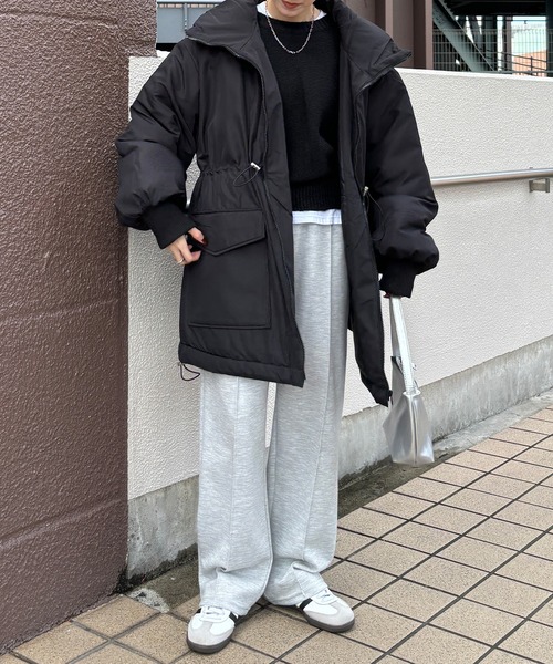 ISOOK（アイスー）の「【ISOOK / アイスー】ドローコード中綿コート