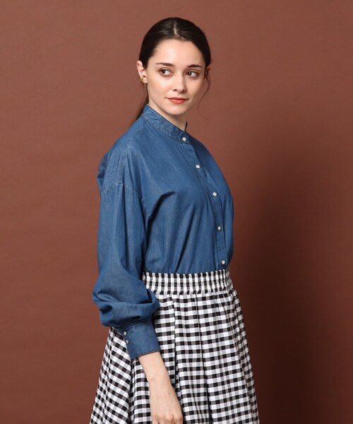 DRESSTERIOR（ドレステリア）の「◇【2WAY】ボウタイデニムブラウス