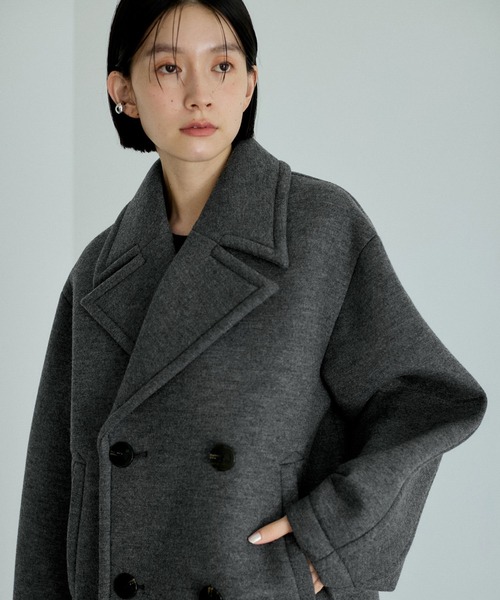 ADAM ET ROPE'（アダムエロペ）の「ウールジャージボンディングPコート