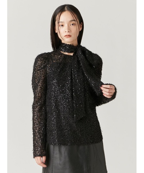 FRAY I.D（フレイアイディー）の「ジャガードボウタイタックスリーブ