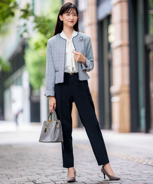 セール】【セレモニーならこれ1着！】ツイード着回し5点セットアップ