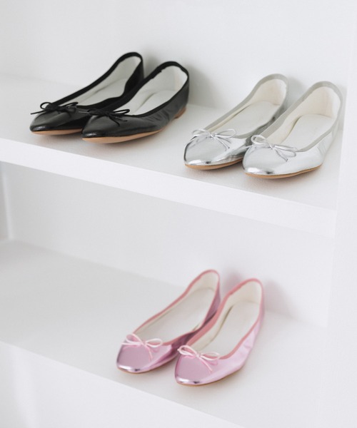 サステナブル】メタリックバレエ（バレエシューズ）｜ADAM ET ROPE