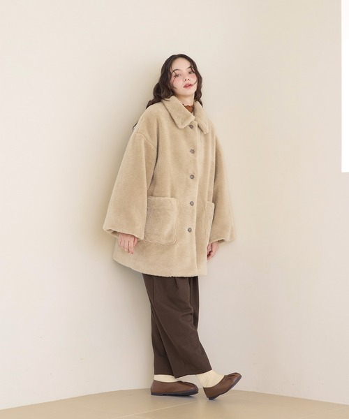 OLUN（オルン）の「loose 2way boa coat/ルーズ2wayボアコート（その他