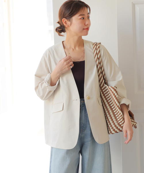 SPENSIERATO】フレアジャケット（ノーカラージャケット）｜JOURNAL