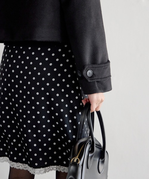 セール】【UNE ORIGINAL】インナーキルティングペディンフロントボタン