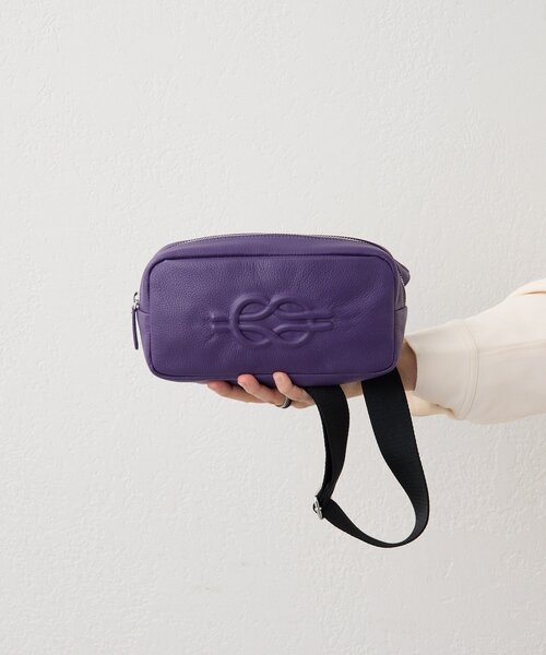 本革/290g》エンボスボディバッグ（ショルダーバッグ）｜ear