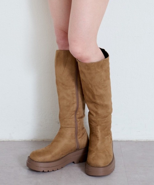 セール】スエードロングブーツ（ブーツ）｜Kastane（カスタネ）の