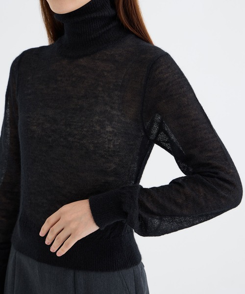 JOHN LAWRENCE SULLIVAN/ジョンローレンスサリバン】MOHAIR HI-NECK