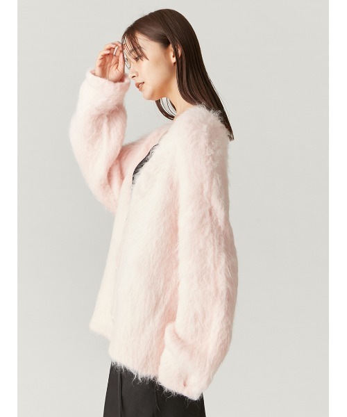 FRAY I.D（フレイアイディー）の「ダブルフェイスシャギーカーディガン