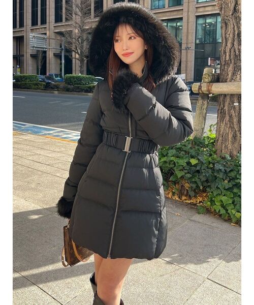 RESEXXY（リゼクシー）の「【追加生産分】フード付ダウンコート【洗濯