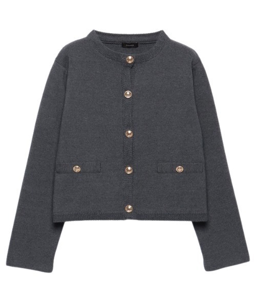 anuans（アニュアンス）の「【ZOZO限定】オリジナルボタンノーカラー