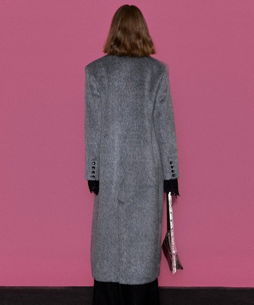 Mohair Shaggy Long Coat/モヘアシャギーロングコート（チェスター