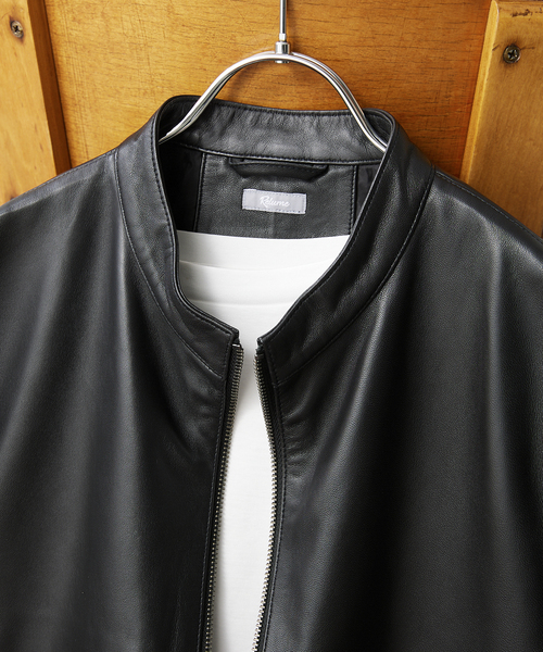 セール】ラムレザー シングルライダースジャケット（ライダース