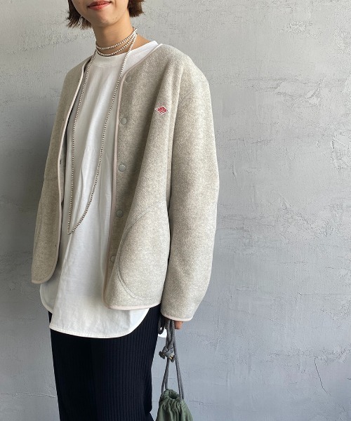 DANTON（ダントン）の「[DANTON/ダントン] フリース ノーカラー