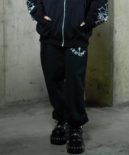 REFLEM/レフレム』クロス刺繍スウェットパンツ（スウェットパンツ