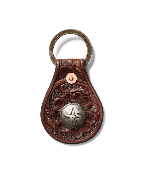 RRL（ダブル アール エル）の「ツールド レザー コンチョ キーフォブ