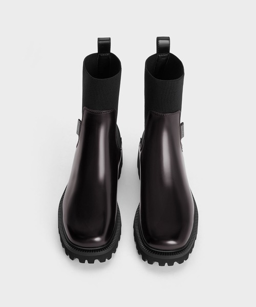 CHARLES & KEITH（チャールズ & キース）の「ニットソックス リッ