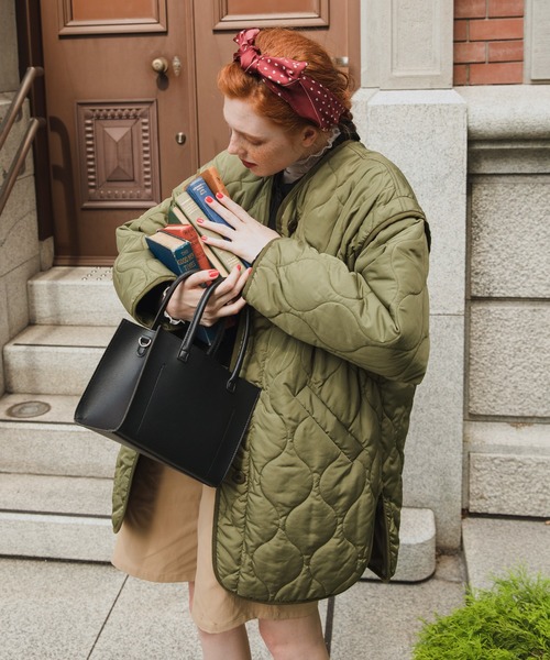 セール】2wayキルティングライナーノーカラージャケット／ベスト（ノー