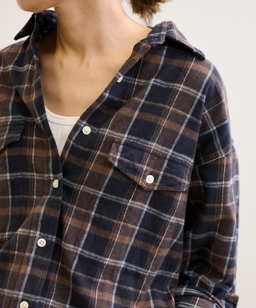 FRAMeWORK（フレームワーク）の「ネルチェックシャツ（シャツ/ブラウス