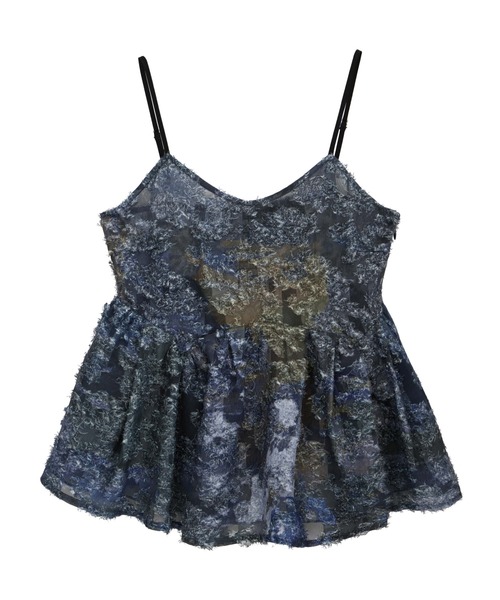 Ameri（アメリ）の「MEDI RACHEL FLUFFY ART CAMISOLE（キャミソール