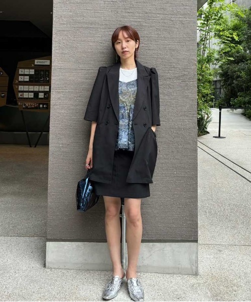 Ameri（アメリ）の「MEDI RACHEL FLUFFY ART CAMISOLE（キャミソール