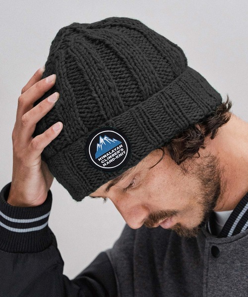 mko12985-【HIMALAYAN CLIMBERS HAND-KNIT別注】手編みワッチキャップ