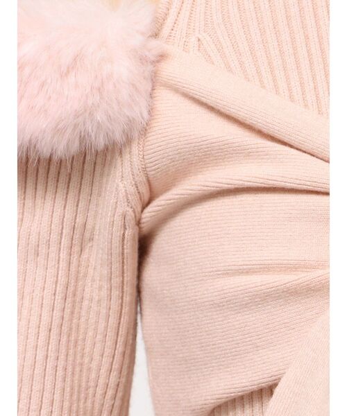 ポイントフェイクファーミニニットワンピース（ワンピース）｜RESEXXY