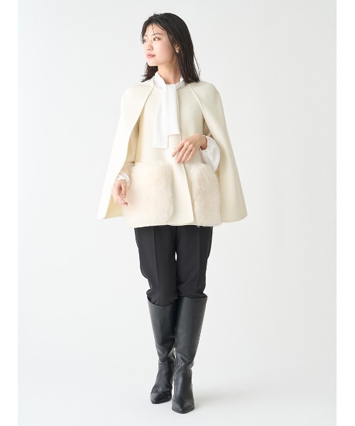 CELFORD（セルフォード）の「ファーポケットリバーケープジャケット