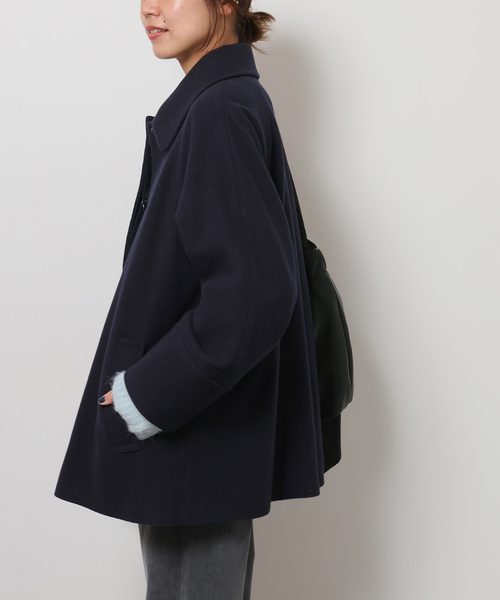 追加》尾州ウールスーパー100Aラインコート（ステンカラーコート