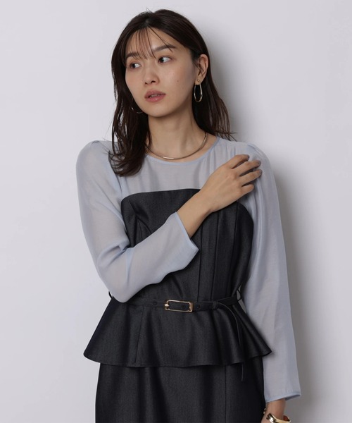 ペプラムワンピース（ワンピース）｜JUSGLITTY（ジャスグリッティー