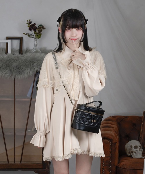 Pal elfy（パルエルフィー）の「レースケープ付きワンピース