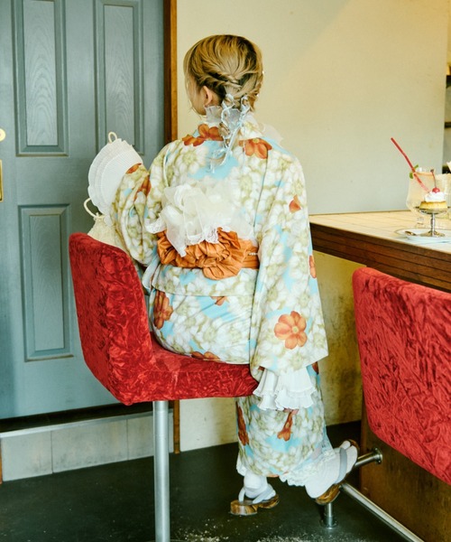 セール】【クティールとレトロ】2WAY 浴衣セット（浴衣）｜kutir