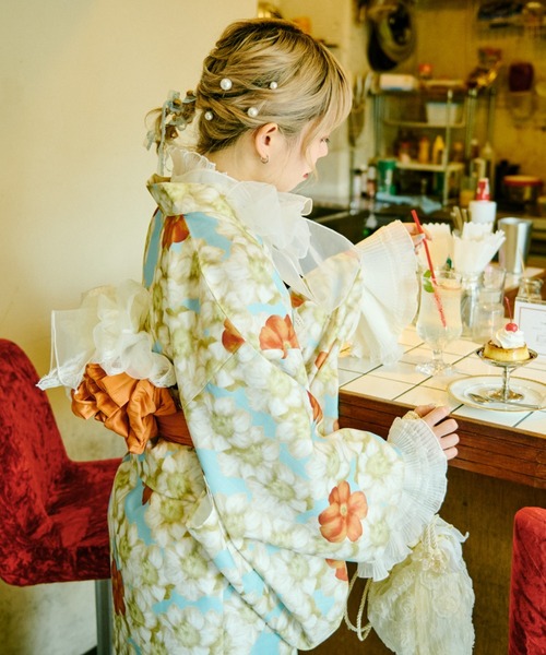 セール】【クティールとレトロ】2WAY 浴衣セット（浴衣）｜kutir