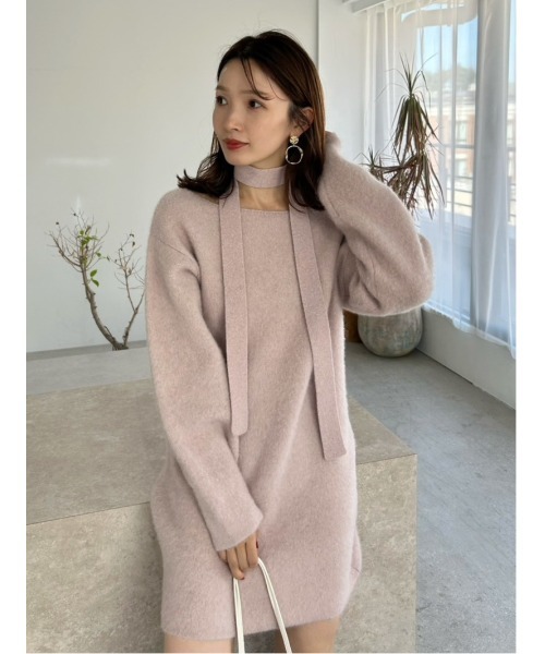 セール】フォックスウールミニニットワンピース（ワンピース）｜FRAY