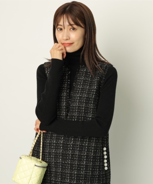 Apuweiser-riche（アプワイザーリッシェ）の「ツイードペプラムミニ