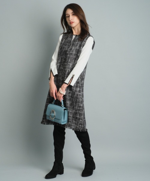 JUSGLITTY（ジャスグリッティー）の「ラメツイードミニジャンスカ