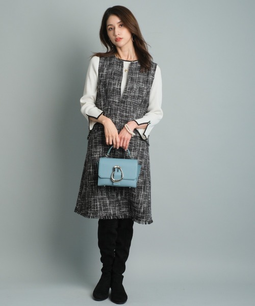 JUSGLITTY（ジャスグリッティー）の「ラメツイードミニジャンスカ