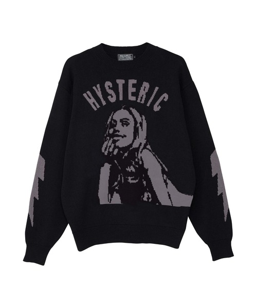 HYSTERIC GLAMOURニット HYSTERIC GLAMOUR ニット ブラック HYSTERIC