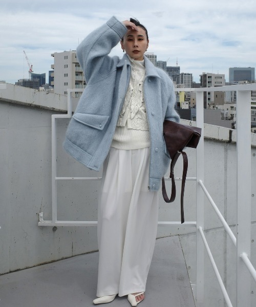 Ameri（アメリ）の「UND MOHAIR SHAGGY FLIGHT JACKET（その他アウター