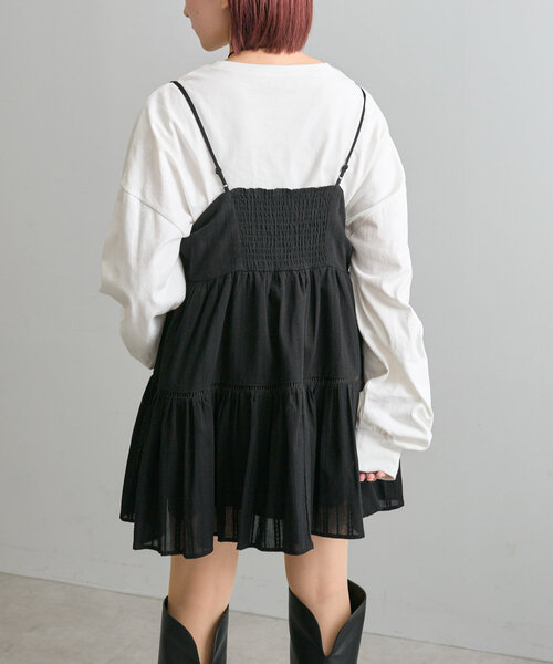 8日限定値下げ！コットンレースキャミワンピ エムライン mline 8日限定