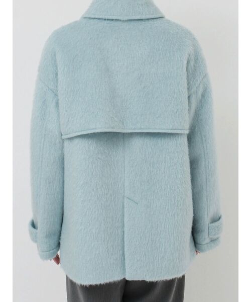 セール】シャギーハーフコート（ステンカラーコート）｜LAGUNAMOON