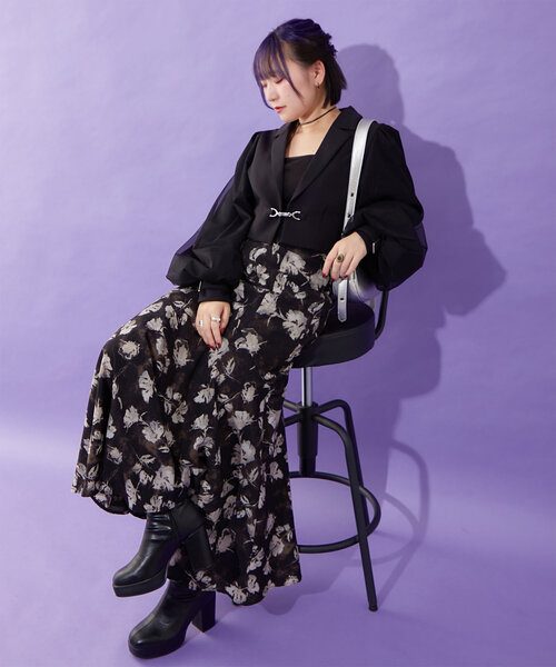 Mavie..7（メヴィセットゥ）の「【Mavie..7】袖チュールショート