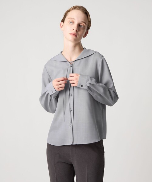 セール】＜Steven Alan＞ツイル セーラー カラー ブラウス（シャツ