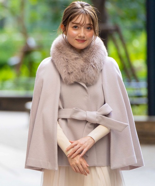 NOELA（ノエラ）の「ファースリットケープコート（その他アウター