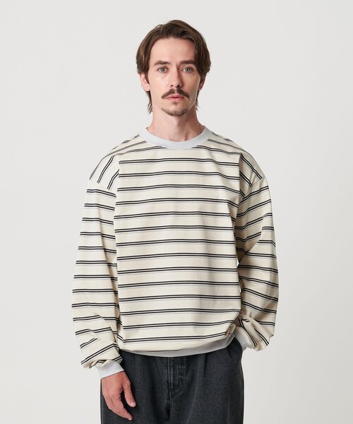 セール】トリプル ボーダー スウェット Tシャツ（Tシャツ/カットソー