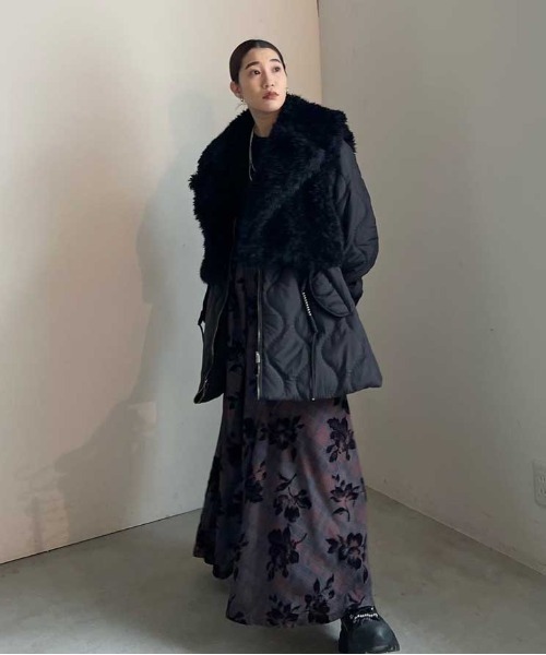 Ameri（アメリ）の「BOA VEST SET QUILTING COAT（その他アウター